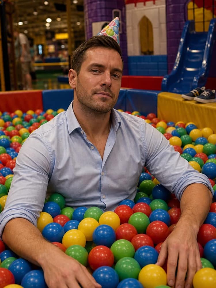 Adult Ball Pit example greeting card