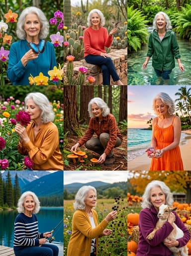 Nature grid portrait